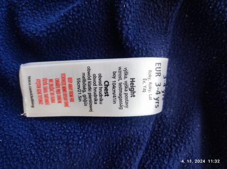 Prechodná bunda pre dievčatko 104, f&f,104