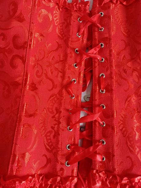 Červený korzet, xl