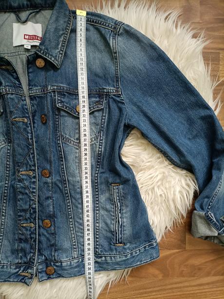 Krásna nadčasová riflova bunda, mustang,m