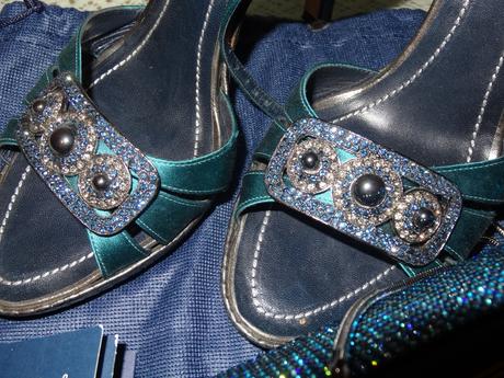 Swarovski krystal kabelka a rene caovilla sandale, swarovski