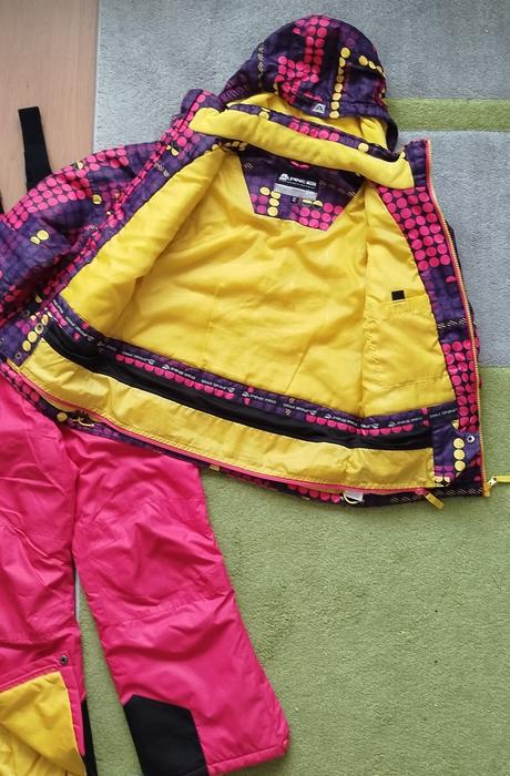 Oteplovačky + vetrovka, suprava, alpine pro,140