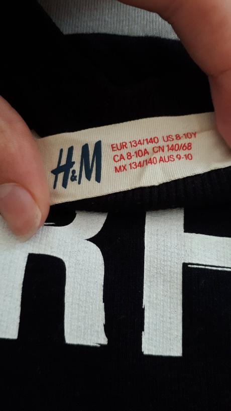 Dievčenská mikina, h&m,134