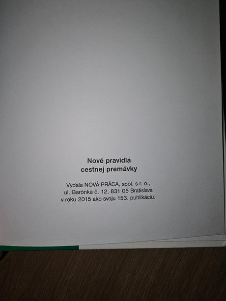 Nové pravidlá cestnej premávky, 