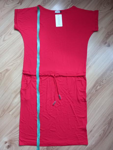 Krásne červené letné šaty l, l