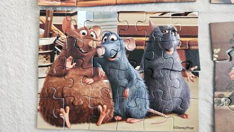 Puzzle ravensburger disney, ratatouille, 4x puzzle,