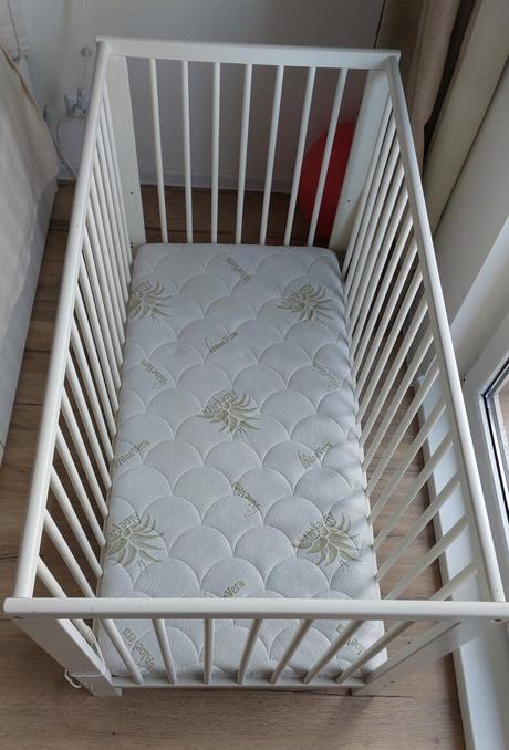 Ikea gulliver detská posteľ biela 60x120 cm, šírka (cm): 60,dĺžka (cm): 120