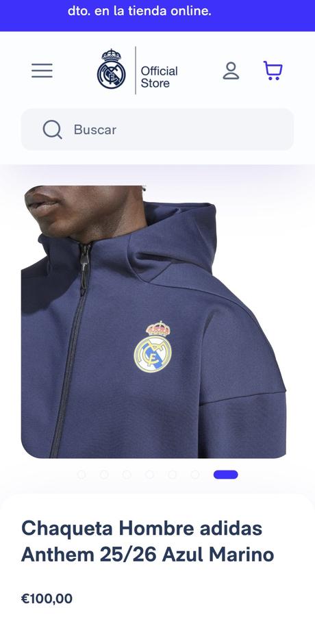Pánska bunda adidas zne - orig (real madrid),veľ.l, adidas,l