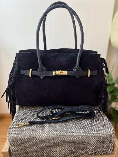 Kabelka z brúsenej kože, 