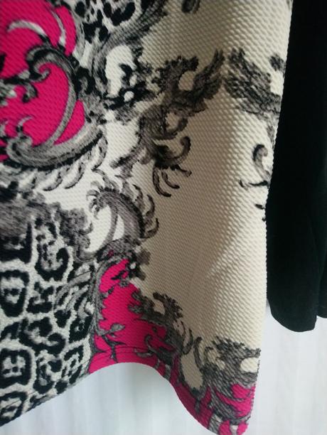 Dámsky čierny top s farebným predkom, italy, xxl