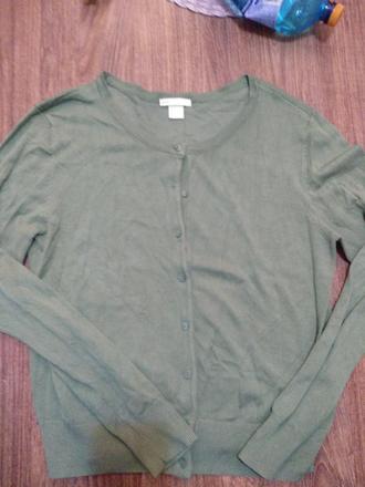 Zeleny svetrik, h&m,m
