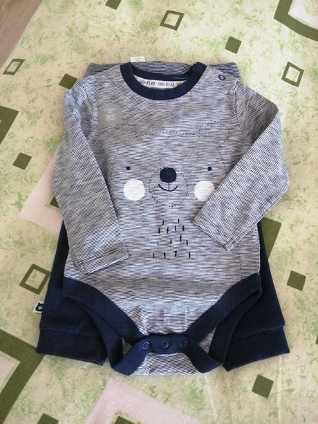 Súprava body, tepláčiky a čiapka, f&f,80