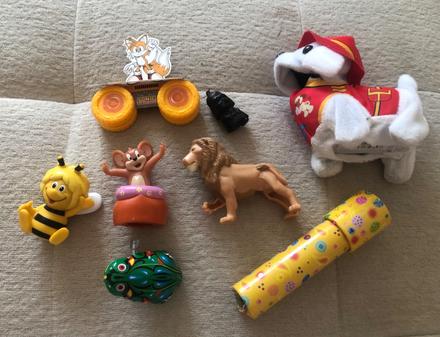Balík hračiek, jerry, lev, labkova patrola, žaba, 