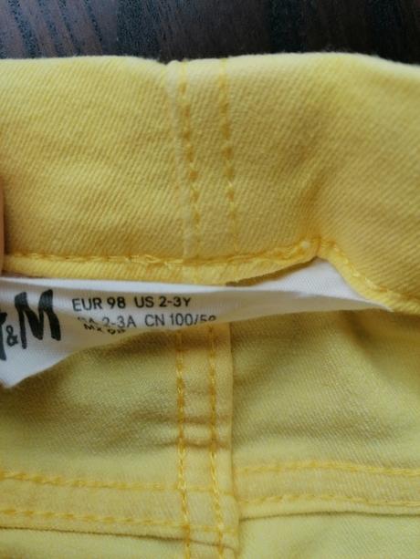 Žlté rifle, h&m,98