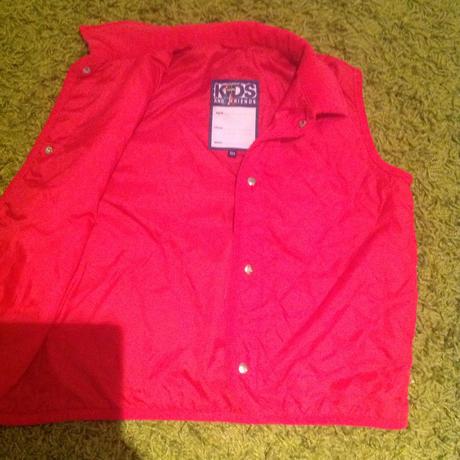 Tenká červená prešívaná vestička, kiki&koko,104