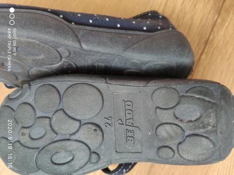 Prezuvka velkost 24 modre, 24