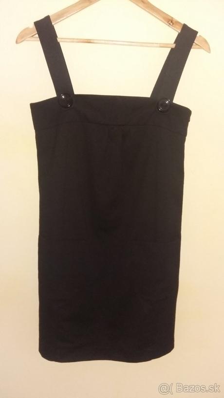 Zara čierne šaty s vreckami, zara,s
