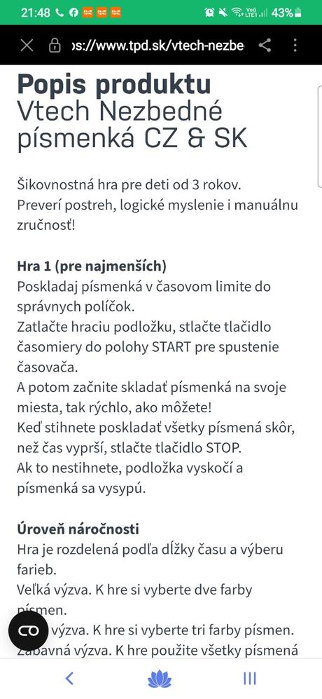 V tech nezbedné písmenká, 