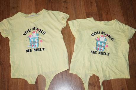 2 kusy zltych trendy triciek-cena spolu, 152