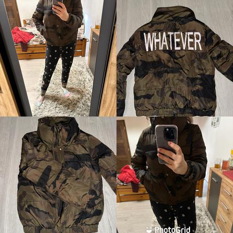 Zara camouflage stylova zimna bombera-bunda, zara,s