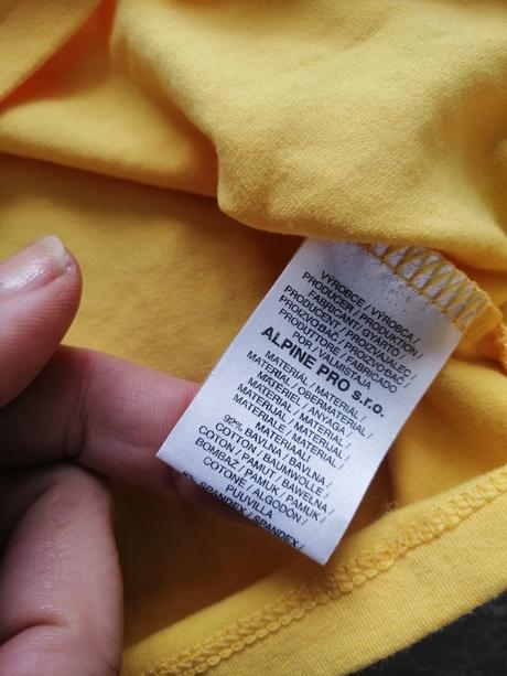 Žlté tričko alpinepro vm, bavlna, alpine pro,m