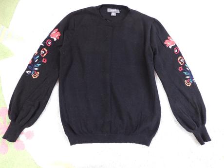 Vyšívaný pulóver primark, primark,m