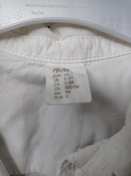 Krátke nohavice s košeľou, h&m,98