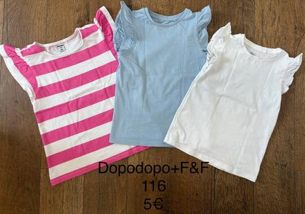 Tričká dopodopo + f&f 116, f&f,116