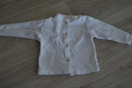 Biely svetrik  0 - 3 m, 56