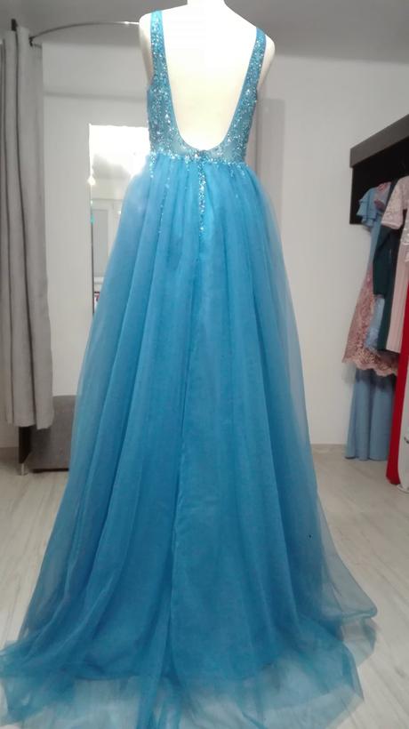 Rozprávkové tylové šaty s rozparkom, 36 / 38 / m / s