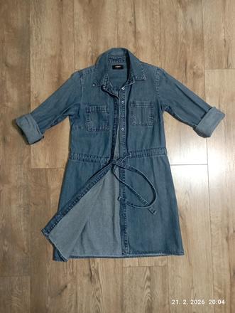 Riflové šaty na zapínanie (už s poštou), xs