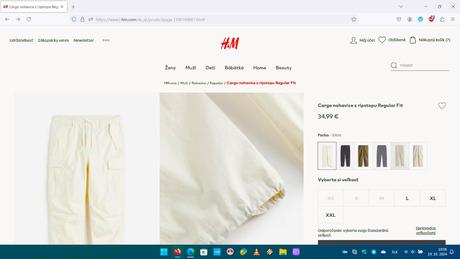 Tepláky hm, kapsáče hm, nohavice hm, l