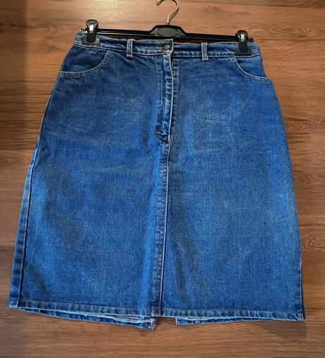 Riflová sukňa po kolená, lee cooper,xl