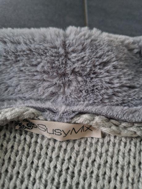 Pletený plyšový kardigán, m