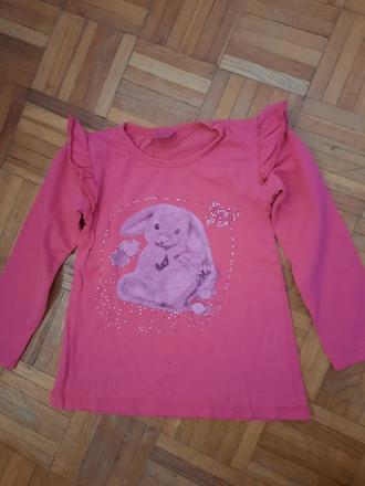 Dievčenské tričko s volánikom, 110