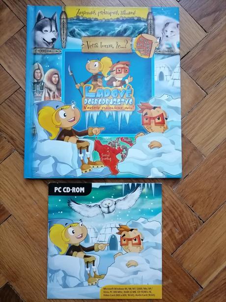 Cd + kniha ľadové dobrodružstvo - top stav, 