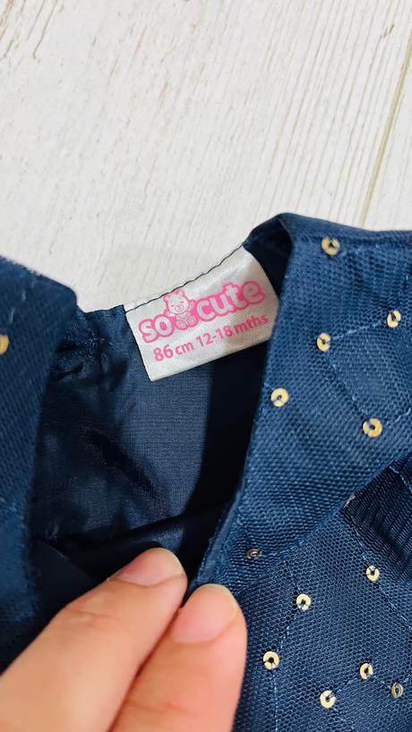 Šaty tmavomodré 86, pepco,86