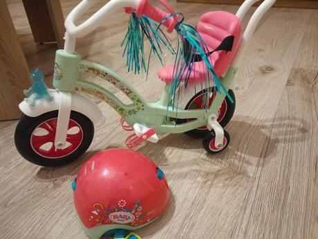 Baby born bicykel+prilba, 