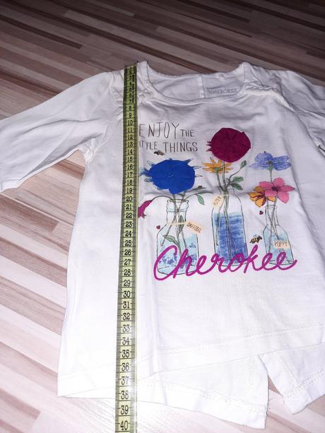 Tričko s 3d kvetinkami, cherokee,104