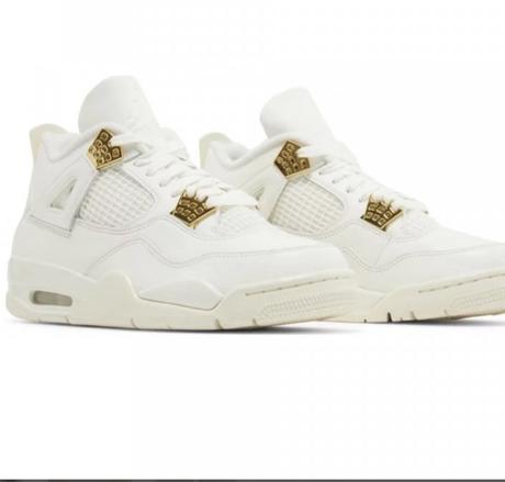 Jordan 4 retro metallic gold, air jordan,37