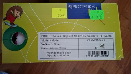 Protetika tenisky, protetika,35