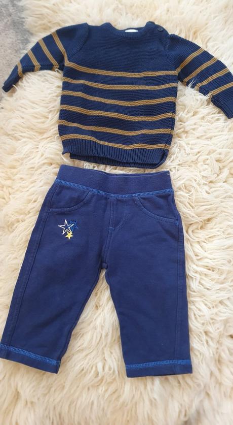 Svetrík + tepláky 62/68, 62