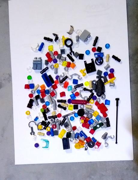 Lego náhradné diely putá okuliare volant svetlo, 