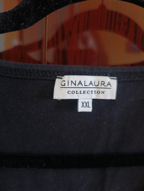Čierny top gina laura, xxl