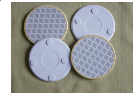 Sada 4 keramických podtáciek, 