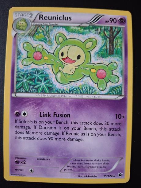 Pokémon karta reuniclus 2016 35/124, 