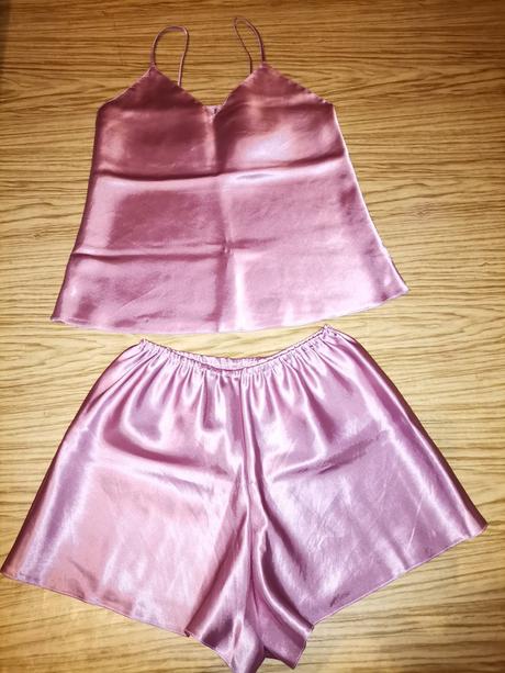 Saténové pyžamo veľ. s, s