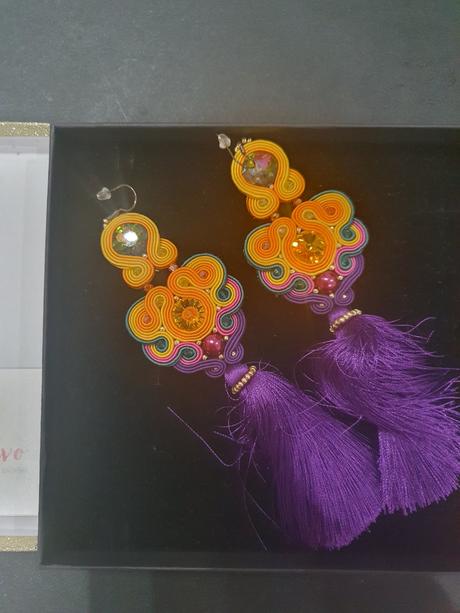 Štebotavé snenie visiace hand made náušnice, 