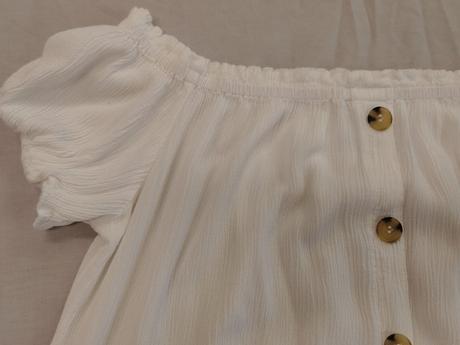 Dámsky biely crop top, h&m, l/xl, h&m,xl