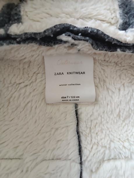 Teplý prechodný kabátik, zara,122