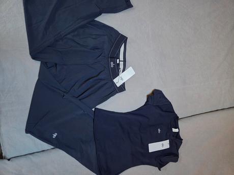 Set alo yoga (široké nohavice suit up + tr, m